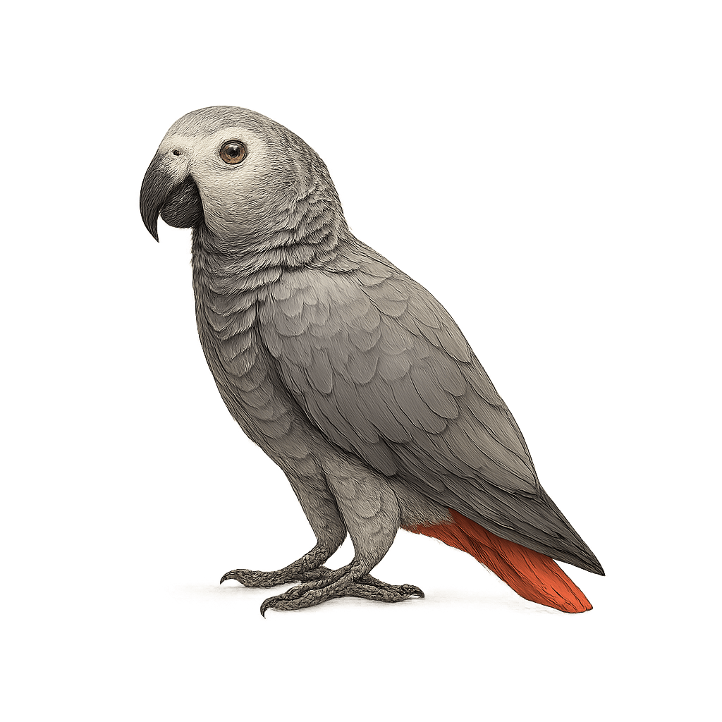 African Grey Parrots